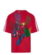 Lk Mrvl Sm T Sport T-shirts Short-sleeved Red Adidas Sportswear