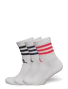 3S C Spw Crw 3P Sport Socks Regular Socks White Adidas Performance