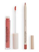 Revolution Lip Contour Kit  Babe Lipliner Sminke Pink Revolution Beaut...