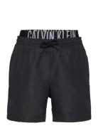 Medium Double Wb Badeshorts Black Calvin Klein