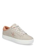 Classic Cupsole Lowlaceup Lth Wn Lave Sneakers Beige Calvin Klein