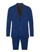 Plain Mens Suit - Normal Lenght Dress Blue Lindbergh