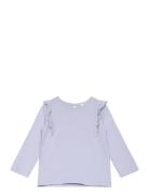 Long -Sleeved T-Shirt With Ruffles Tops T-shirts Long-sleeved T-shirts...