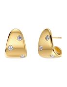 Selena Studs Cz Accessories Jewellery Earrings Studs Gold Edblad