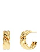 Twist Hoops L Accessories Jewellery Earrings Hoops Gold Edblad