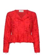 Fridoline Tops Blouses Long-sleeved Red Munthe