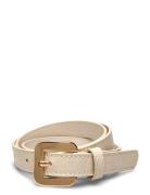 Croco Leather-Effect Belt Belte Beige Mango