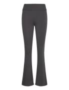 Soft Touch Folded Trouser Bottoms Trousers Flared Grey Gina Tricot