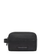 Th Monogram Washbag Toalettveske Black Tommy Hilfiger