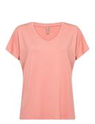 Sc-Marica Tops T-shirts & Tops Short-sleeved Pink Soyaconcept