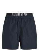 Medium Double Wb Badeshorts Navy Calvin Klein