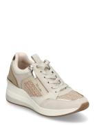 Women Lace-Up Lave Sneakers Beige Tamaris