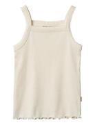 Top Olise Tops T-shirts Sleeveless Cream Wheat