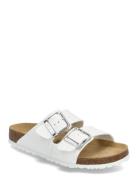 Women Slides Flate Sandaler White Tamaris