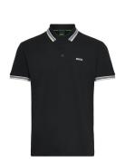 Paddy Sport Polos Short-sleeved Black BOSS