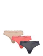 Thong 3Pk Stringtruse Undertøy Pink Calvin Klein