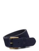 Signature Pony Suede Belt Accessories Belts Classic Belts Blue Polo Ra...