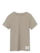 Nkmvincent Ss Top F Noos Tops T-shirts Short-sleeved Beige Name It