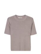 Viscose-Blend Knit, Kibrily Tops Knitwear Jumpers Grey Ivo Nikkolo